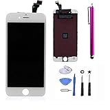 LCD Touch Screen Digitizer Frame Assembly Full Set LCD Touch Screen Replacement for iPhone 6(4.7inch) (White )