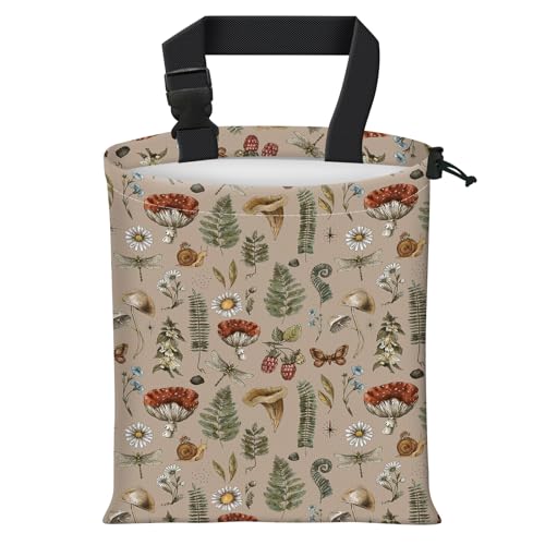 AFYEWKC Car Trash Bag Large Hanging Can for Back of Seat, Cute Waterproof Car Garbage Bag for Vehicle, Travelling, Outdoor Cute Boho Beige Mushroom at Amazon