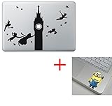 Peter Pan Tinker Bell Flying Macbook Decal Stickers OVER 30 Choices- Fit 13 15 17 BUY 2 Get 1 Free Sticker