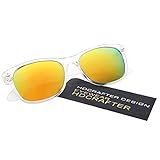HDCRAFTER Classic Unisex Polarized Mirror Lens Wayfarer Sunglasses 55MM