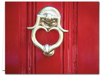 72 Note Cards - Door Knockers - 6 Designs - Blank Cards - Off-White Ivory Envelopes Included