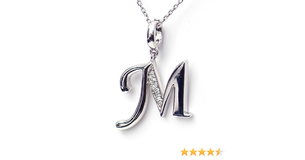 CoolStyles Silver Diamond Initial 