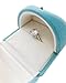 Svea Display Luxurious Aqua Velvet Premium Jewelry Storage Case for Ring Marriage Proposal Engagement Wedding Spcial Occasion (jewelry not included)