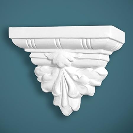 Plaster Corbel Small Leaf Height 139mm Width 190mm Handcrafted