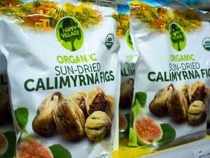 Organic Unsulfured Sun-dried Calimyrna Figs 80 oz (5 lbs) by Happy Village Organic Kosher - BRC food Certified.