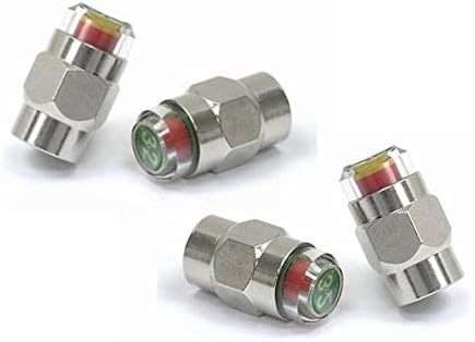 Gozens 1.8-5.6 BAR TPMS Tire Pressure Monitor Valve Stem Cap Tyre Sensor Indicator (4.6 BAR)