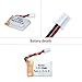 Noiposi 4pcs 3.7v 150mAH Lipo Battery with 6 in 1 Charger for JJRC H36 Eachine E010 GoolRC T36 NIHUI NH010 drone
