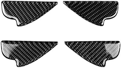 yanana Carbon Fiber Interior Door Handle Cover Trim Set Replacemnt For Mazda 3/6/CX-5/CX-3/CX-8/CX-9 2017-2018
