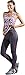 Haby Women's Sportswear Set Gym Outfit Tank Top Blouse Fitted Leggings