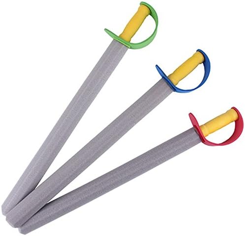 Bellastocked 21" Large Foam Prince &amp; Pirate Sword Toys - Fake Toy Foam Sword (Pack of 6)