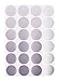 ChromaLabel 0.75 Inch Round Label Permanent Color Code Dot Stickers, 1008 Pack, 24 Labels per Sheet, Metallic Silver