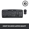 Logitech MK330 Wireless Keyboard and Mouse Combo for Windows, 2.4 GHz Wireless with USB-Receiver, Portable Mouse…