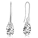 Valentines Day Gifts Pugster Champagne Angel Teardrop Swarovski Elements Crystal Earrings (Clear White)