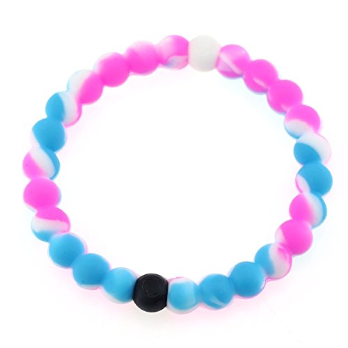 Pink Blue camo Silicone Bracelets set bangles Classic Neon Bracelets
