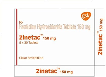 150 Acid Reducer Tablets, Zinetac Delayed Release Omeprazole Tablets