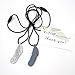 V-TOP Feather Silicone Teething Pendant Necklace for Baby and Nursing Mom, Soft Sensory Chewable Teether Toys for Autism and ADHD Children - Marble and Gray