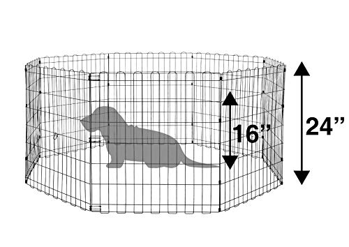 Amazon Basics Hondenren Zonder Deur 9004-24A, 60,9 cm, Zwart - Afbeelding 7