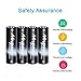 Mrupoo 4Pcs 1.5v 3200mWh AA Rechargeable Lithium Batteries With 4 Slots Ports AA AAA Battery 2 Hours Quick Charger , Micro-USB Port , Output at 1.5V
