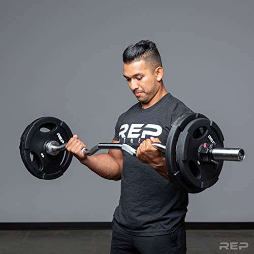 Rep Fitness Hard Chrome EZ Curl Barbell Pricepulse