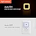 Sycees Plug-in LED Night Light, Dusk-to-Dawn Sensor, Warm White, 4-Pack
