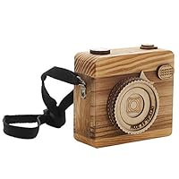 Asien Camera Shaped Music Box Wooden Music Toy Retro Style Decorative Wood Crafts Wood Camera Model