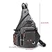 DDDH Large Sling Bags Crossbody Backpack 14.1-Inch Chest Daypack Travel Bag Book Bag for Men&Women(Grey)