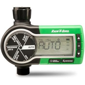 Rain Bird 1ZEHTMR Professional Grade Electronic Digital Hose End Timer/Controller, One Zone/Station, Battery Operated