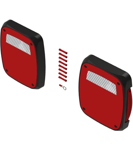 Amazon.com: Omix-Ada | 12403.47 | Tail Light Assembly, Left, Black
