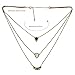 LARESDOMI Vintage Pendant Necklace Crystal Incrusted Simulated Emerald and White Opal (57cm)