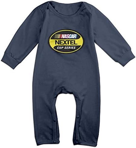Gdlov NASCAR Nextel Cup Series Baby's Boys Girls Kids Long Sleeve Creeper Romper Bodysuits Onesies Jumpsuits Size 6 M US Navy