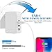 USB C Wall Charger with Power Delivery Woodeey 41W USB C Power Adapter 3-Port PD Charger Fast Charging for iPhone X/8 plus/8, Macbook, Nintendo Switch, Samsung S8, Note 8 and More
