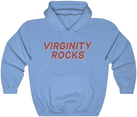 Virginity Rocks Maroon Danny Duncan Hoodie - Carolina Blue