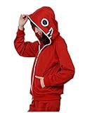 Guzesion women's Vocaloid Gumi Matyoshka Cosplay Hoddies (XL, Red)