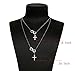 Infinity Cross Pendant Necklace Stainless Steel Religious Y Necklace With God All Things are Possible