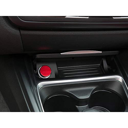 DEF Billet Aluminum Cigarette Lighter Plug Cover Universal Design Fits All Vehicles with Standard 12 Volt Power Source (Red)