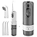 Water Flosser,Bestrice Nasal Irrigation Dental Care Collapsible Portable Oral Irrigator with Nasal Wash of 2 Modes Cordless IPX6 Waterproof Rechargeable by USB Charger(Gray)