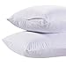 White Classic King Pillow Covers with Zipper 2 Pack - 20 x 36 Ultra-Soft, Cozy and Noiseless King Pillow Protector, 200 Thread Count, Fade-Resistant Pillow Shams
