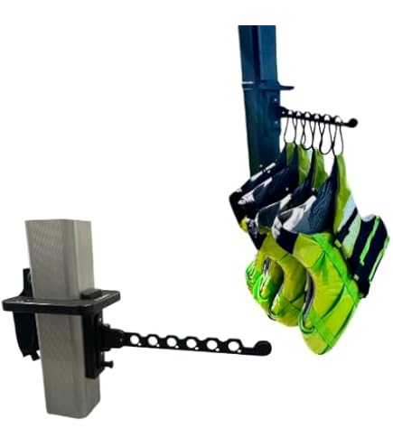 Dock Float Storage & Organization Pully System- No Drill Easy Install- UV & Rust-Resistant
