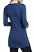 Ninedaily Women Blouses V Neck Long Sleeve High Waist Pleated Tunic Tops Shirts