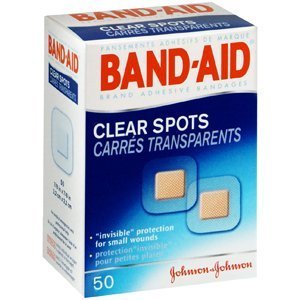 BAND-AID CLEAR SPOTS 50EA J&J CONSUMER SECTOR