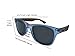 WoodofArt Wood Polarized Sunglasses For Women And Men Wayfarer Shades With Wooden Case (Transparent Blue, Grey)