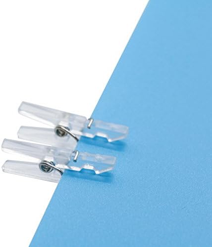 Pomeat 100pcs Mini 2.5cm Plastic Clothes Clamps Clothpin, Multi-Function Photo Paper Peg Pin Craft Clip