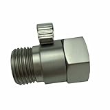 Malida Shower Head Shut-Off Valve Ball Valve 1/2-Inch NPT (Brushed Nickel)