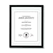 Umbra Document - 11x14 Frame - Floating Frame for Displaying 8-1/2x11 or 11x14 Inch  Document, Diploma, Certificate, Photo or Artwork, Black primary