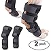 Zunea Dog Canine Rear Leg Brace Hock Joint Wrap Protector Torn ACL, 2Pack Hind Leg Compression Sleeve Extra Supportive Loss Stability, Wound Injury Sprain Healing Arthritis - Black L