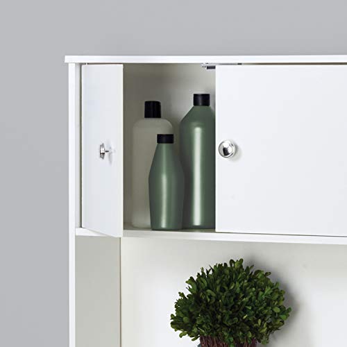 Zenna Home Drop Door Over the Toilet Bathroom Spacesaver, BathStorage