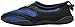 Greg Michaels Men's Water Shoes Aqua Slippers Yoga Exercise Socks With Drawstring Closure (9, Black/Royal Blue)
