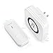 CHETOO Wireless Doorbell System- Best Set Of 1 Plug-In Long Range Wireless Receiver + 1 IP55 Waterproof Remote Push Button– Top Remote Doorbell With 55 Chimes & LED Indicator For Home/ Office- White