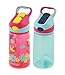 Contigo 14oz Autospout Striker Kids Water Bottle, Cherry Blossom & Aqua Float (2 Pack)
