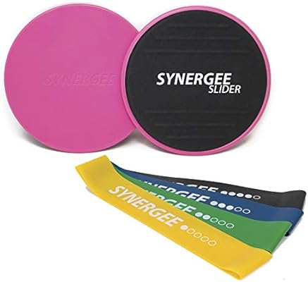 Synergee Core Sliders y bandas de resistencia Compacto Fitness ...